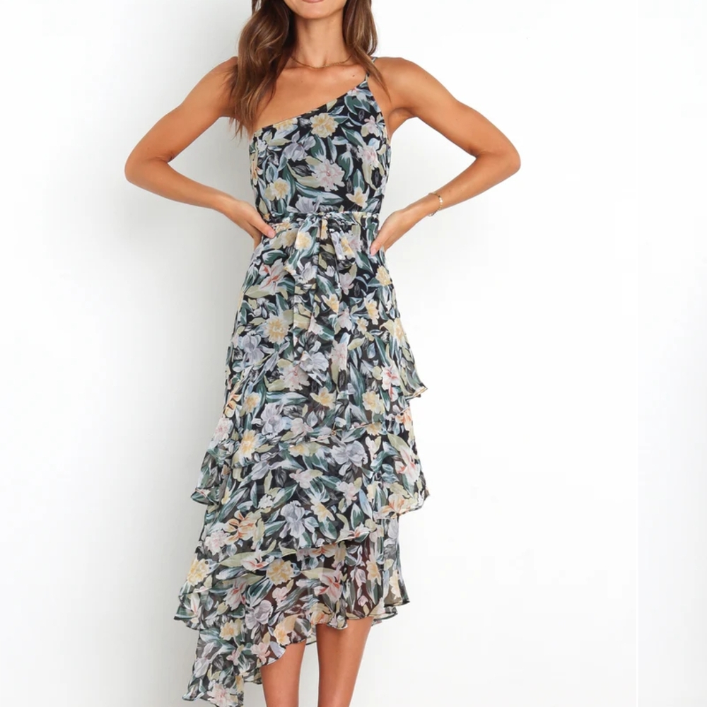 Petal & Pup amren One Shoulder Dress for Wedding Guest